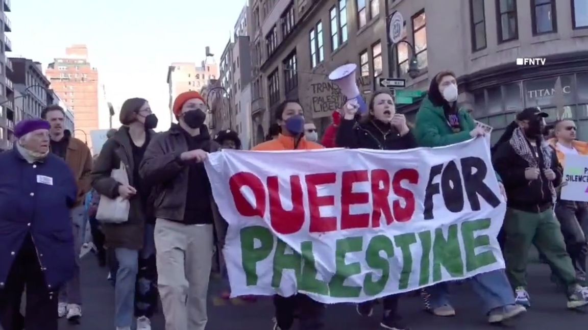 I Gaza mördas de som är queer, vilket demonstranterna i New York inte verkar tänka på. Skärmdump från X
