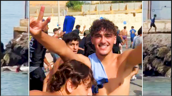 Hundrals simmar från Marocko och in i Ceuta: Foto: Skärdumpar video X