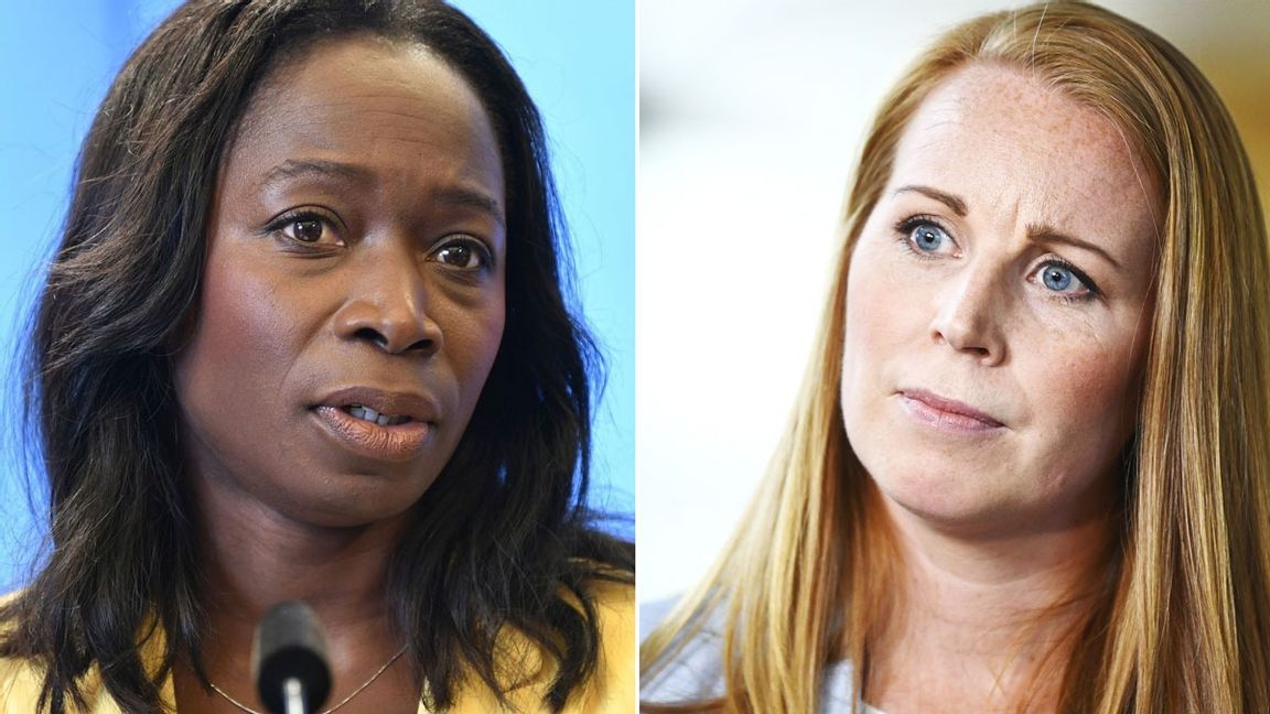 Liberalernas partiledare Nyamko Sabuni fortsätter ha det tungt. Även för Centerpartiets Annie Lööf är SCB:s mätning en kalldusch. Arkivbild. Foto: Henrik Montgomery/TT.