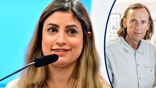 Nooshi Dadgostar (V). Foto: Jonas Ekströmer/TT