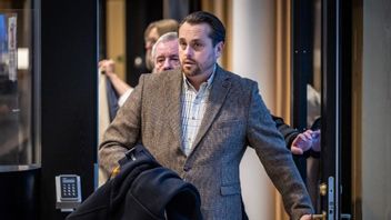 Christian Sonesson (M) när han anlände till tingsrätten i Lund tidigare i januari. Foto: Johan Nilsson/TT