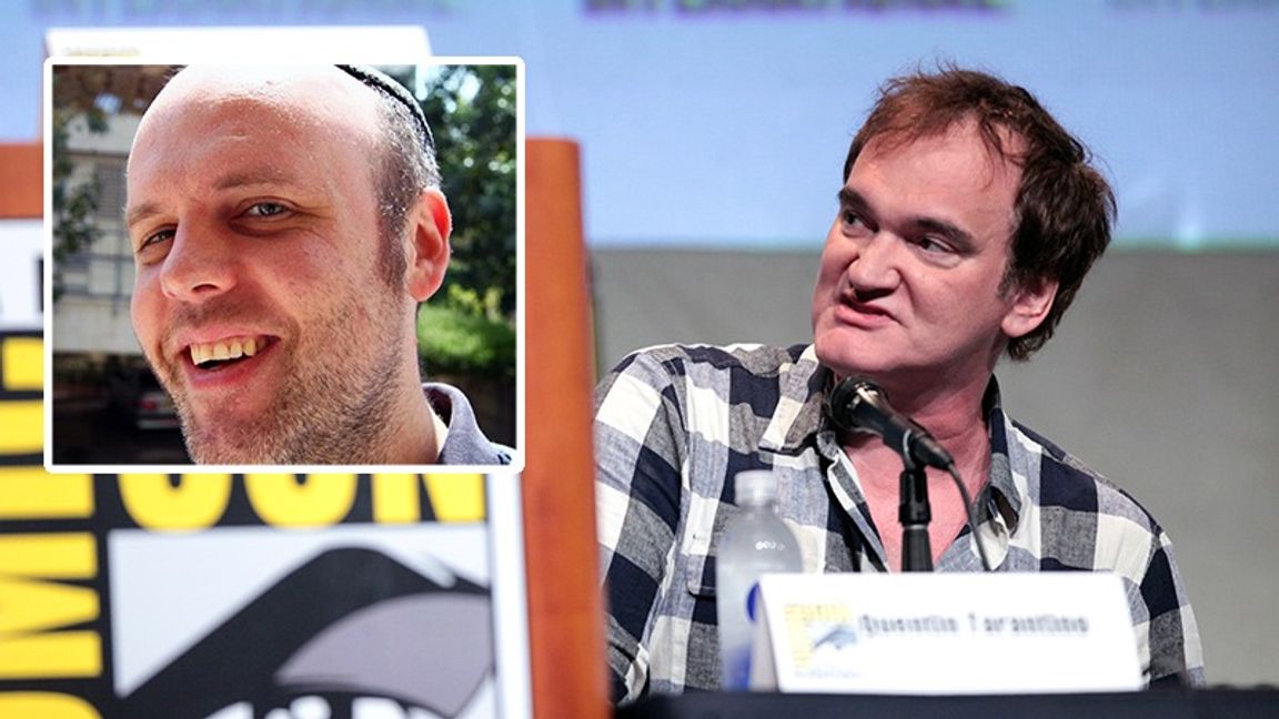 Gästkrönikören Tobias Goldman är kritisk till regissören Quentin Tarantino. Foto: Privat / Gage Skidmore (CC BY-SA 2.0)