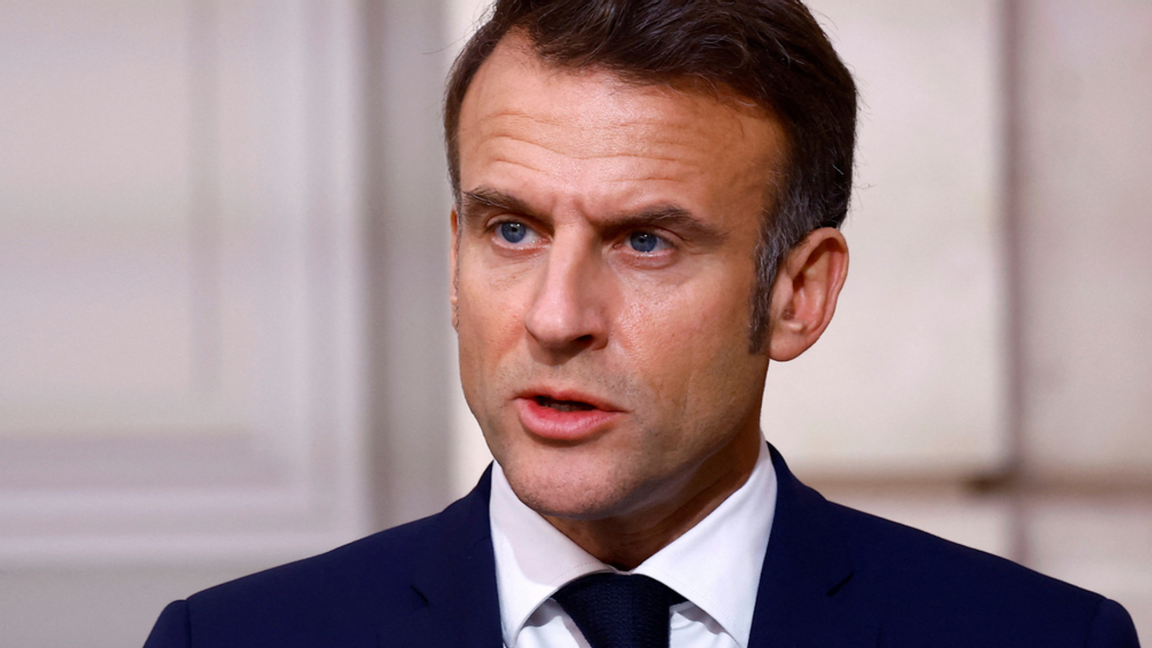 Frankrikes president, Emmanuel Macron. Arkivbild. Foto: Sarah Meyssonnier/AP/TT