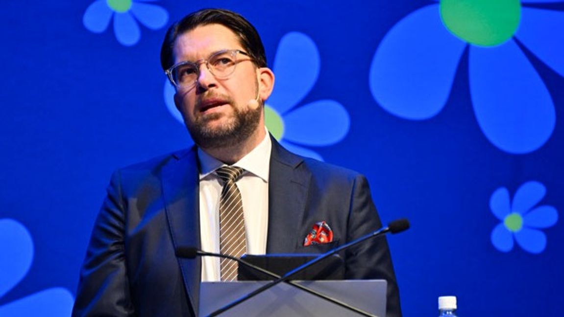 Jimmie Åkesson (SD). Foto: Anders Wiklund/TT.