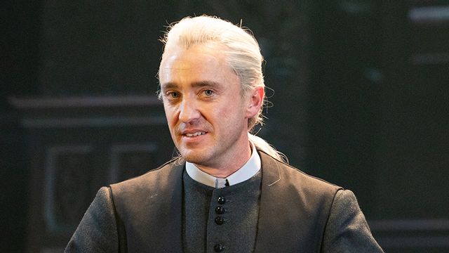 Tom Felton spelade Draco Malfoy i Harry Potter-filmerna. Här på Broadway i pjäsen "Harry Potter and the Cursed Child". Foto: CJ Rivera/AP/TT