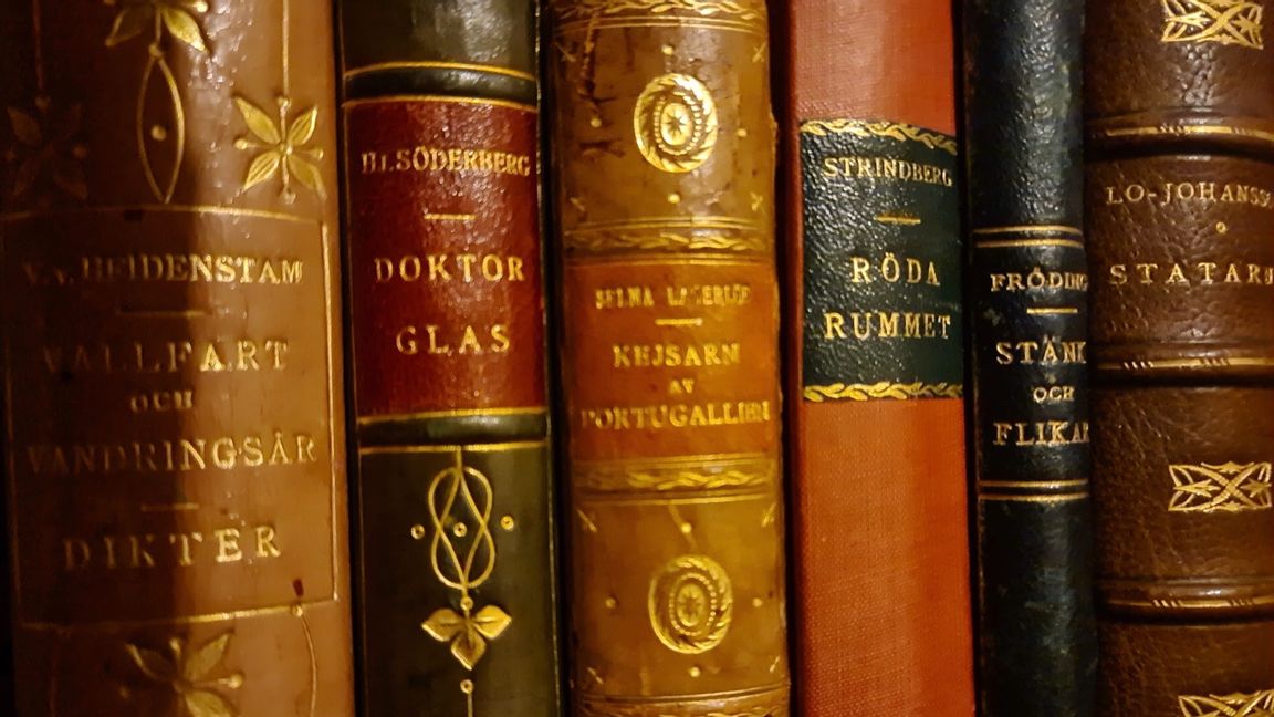 Klassiker i bokhyllan. Foto: Dan Korn