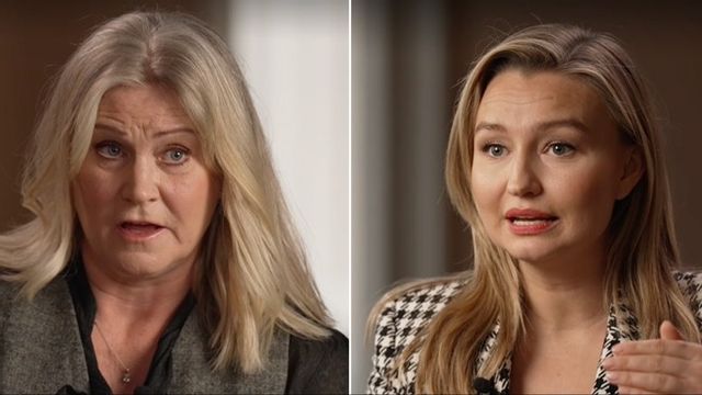 SVT:s Camilla Kvartoft intervjuade energiminister Ebba Busch (KD) i SVT Agenda. Foto: SVT