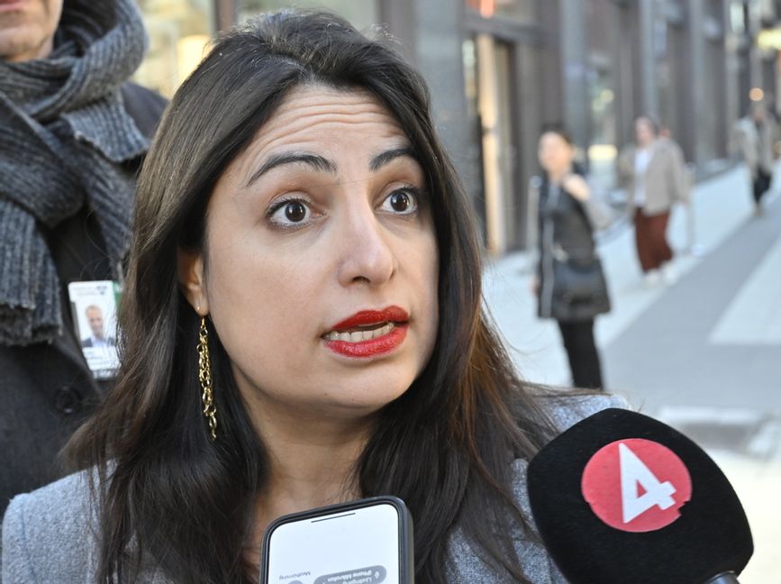 Vänsterpartiets partiledare Nooshi Dadgostar. Arkivbild. Foto: Jonas Ekströmer/TT