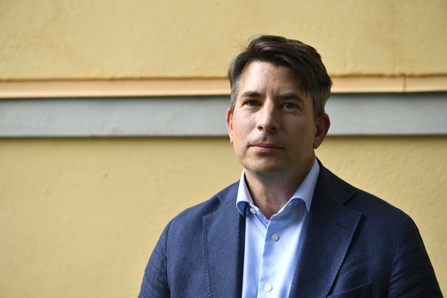 Jonas Nygren (S), vd för Socialdemokraternas lotteribolag Kombispel. Bild tagen i samband med att han tillträdde i september. Jakob Åkersten Brodén/TT