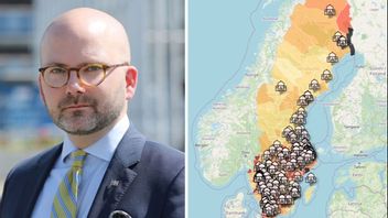 Charlie Weimers (SD). Foto: Landstingshuset, CC BY-SA 4.0, via Wikimedia Commons. Skärmdump: Migrationskartan.se.