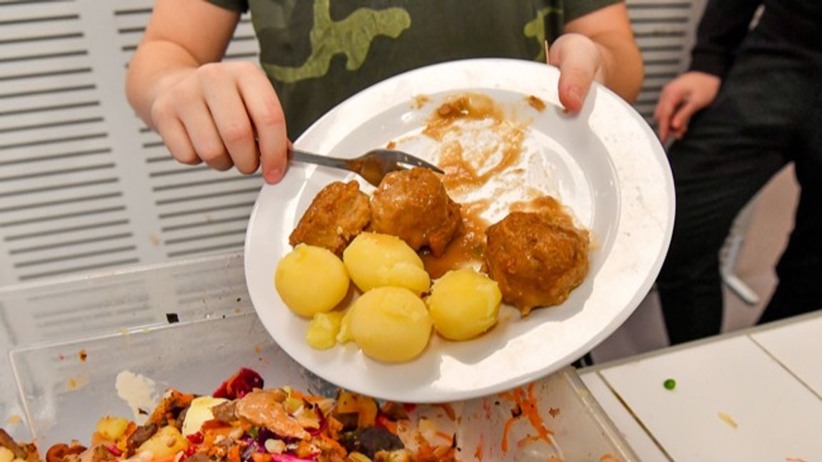 C vill frystorka matsvinn av överbliven skolmat. Foto: Jonas Ekströmer/TT.