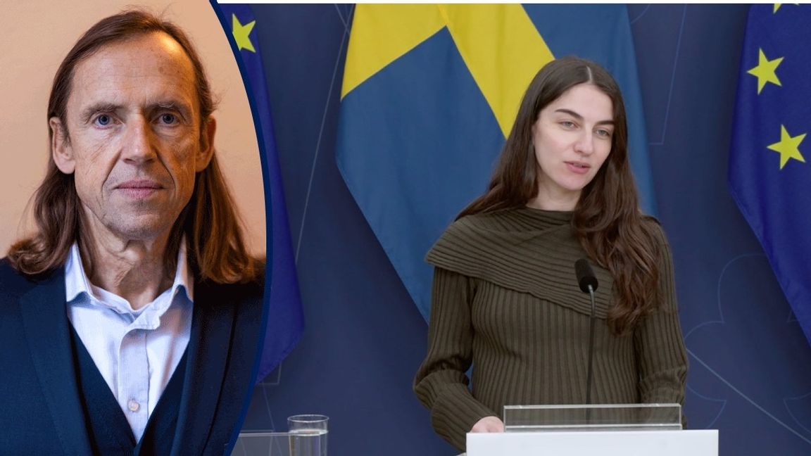 Klimatminister Romina Pourmokhtari (L) vill skrota det så kallade transportmålet i klimatpolitiken. Foto: Skärmavbild från regeringskansliet.