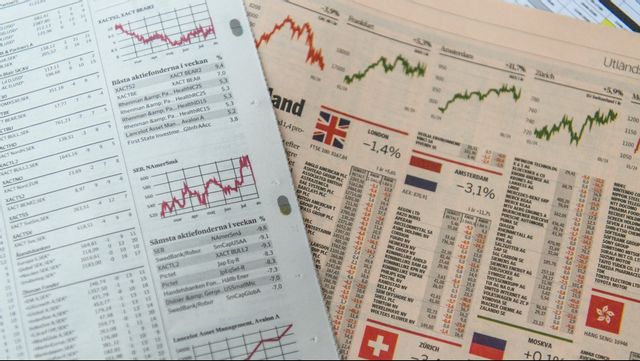 Stockholmsbörsen handlades på plus. Arkivbild. Foto: Oscar Olsson/TT