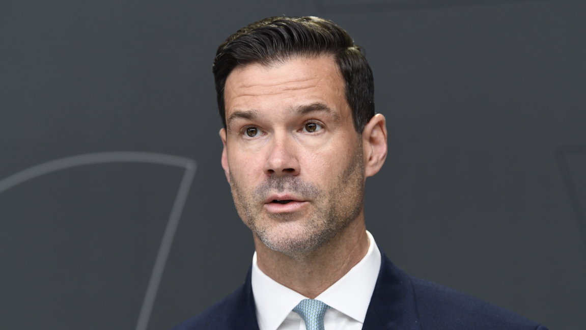 Migrationsminister Johan Forssell (M). Foto: Lars Schröder/TT