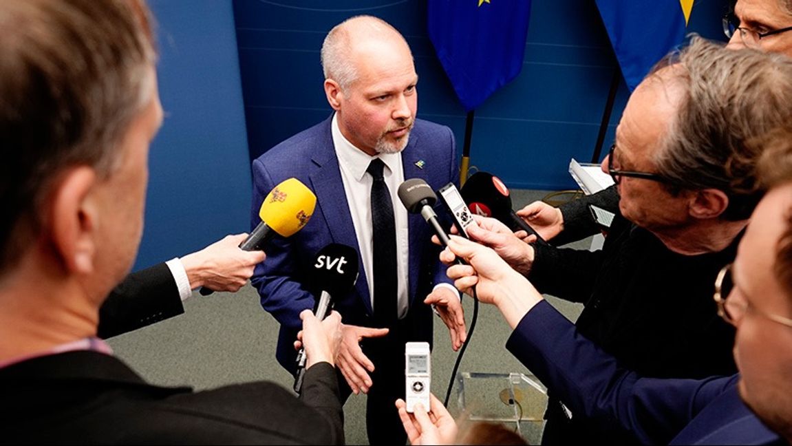 Justitieminister Morgan Johansson vill se satsningar från kommunernas sida. Foto: Paul Wennerholm/TT