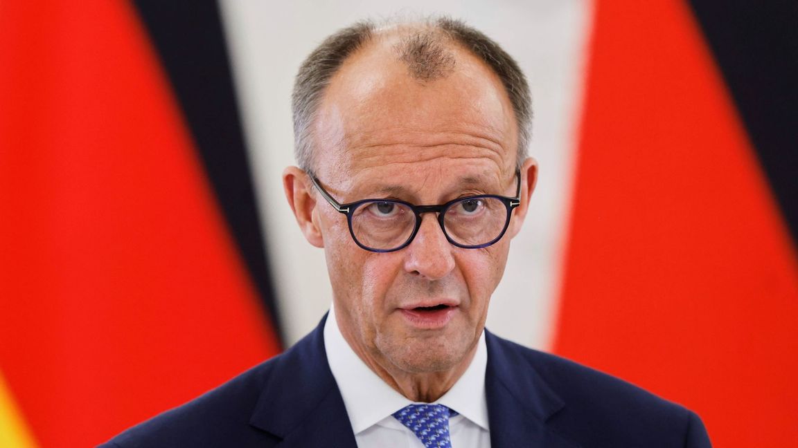 Tysklands förbundskansler Friedrich Merz. Foto: Mindaugas Kulbis/AP/TT
