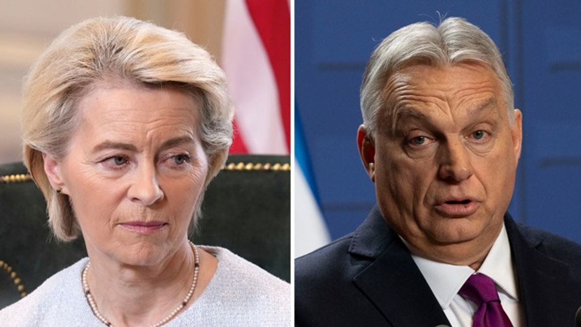 Ursula von der Leyen får hård kritik från bland andra Viktor Orbán. Foto: AP