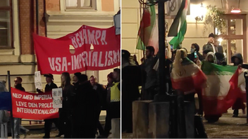 Bilder från demonstrationen i Stockholm. Foto: Bulletin