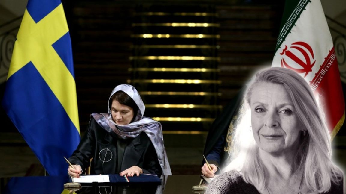 Sveriges före detta utrikesminister Ann Linde i Iran år 2017. Photo credit: Ebrahim Noroozi / TT / AP