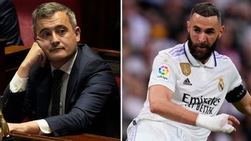 Frankrikes inrikesminister Gérald Darmanin påstod i oktober att Karim Benzema har ”ökända kopplingar” till Muslimska brödraskapet. Foto: Michel Euler/Manu Fernandez/AP/TT