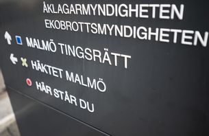 Ekobrottsmyndigheten har genomfört ett tillsagl mot ett börsnoterat bolag. Arkivbild. Foto: Johan Nilsson/TT