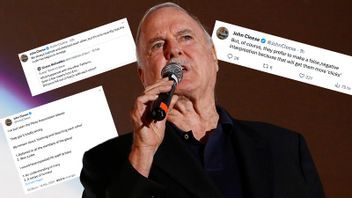 Den påstådda osämja mellan John Cleese och resterande Monty Python-medlemmar var ett skämt. Foto: Amel Emric/AP/TT/X