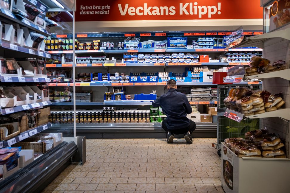 Matpriserna fortsätter att påverka inflationen i Sverige, men har bromsats rejält under mars. Foto: Magnus Hjalmarson Neideman/SvD/TT