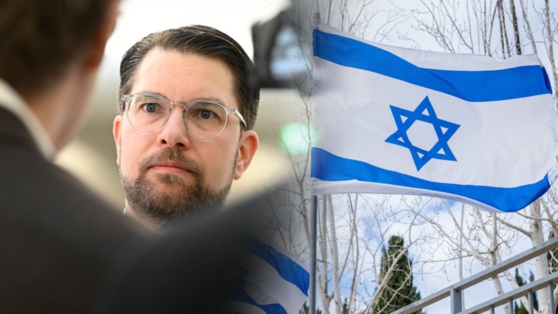 Jimmie Åkesson besökte Israel. Foto: Jessica Gow/TT/Pressbild