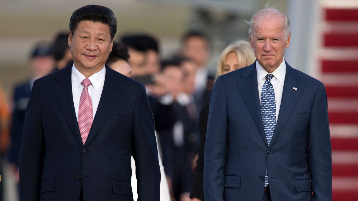 Kinas Xi Jinping och USA:s Joe Biden. Foto: Carolyn Kaster, AP/TT.