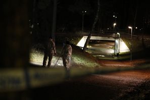 En man är anhållen på sannolika skäl misstänkt för mord efter en kvinna attackerades i Märsta under söndagskvällen. Foto: Caisa Rasmussen/TT