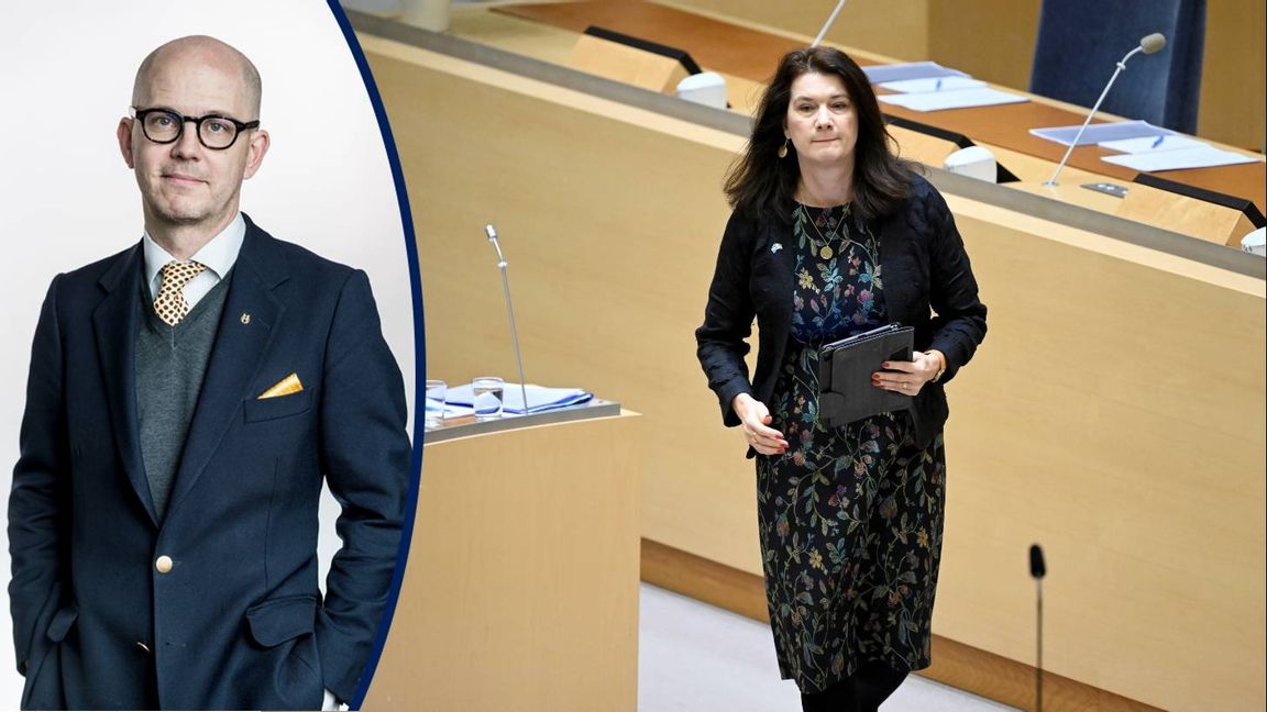 Utrikesminister Ann Linde rör bevisligen på sig, men den socialdemokratiska politiken ligger fast. Foto: Jessica Gow, TT.