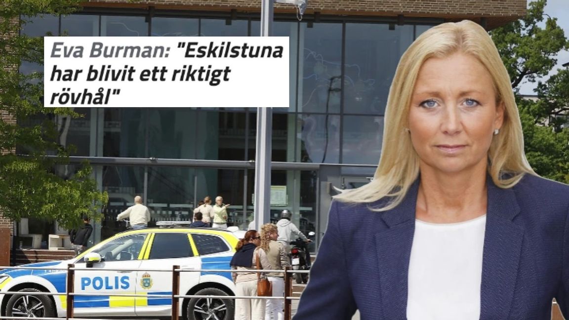 Eva Burman skriver att Eskilstuna ”blivit som ett riktigt rövhål”, i en krönika. Foto: Faksimil Eskilstuna-Kuriren