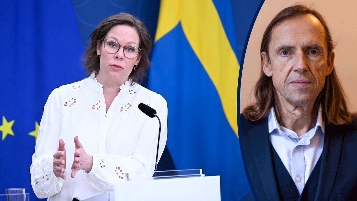 Historiskt sett har antalet utvisningsdomar i relation till antalet dömda utlänningar “legat på en anmärkningsvärt låg nivå”, anser migrationsminister Maria Malmer Stenergard (M). Foto: Jessica Gow/TT