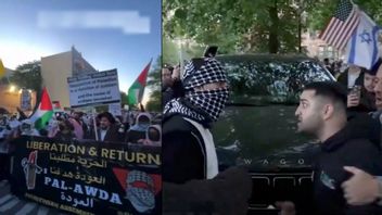 Protesterna i Brooklyn i måndags kväll. Foto: Skärmabilder FOX News