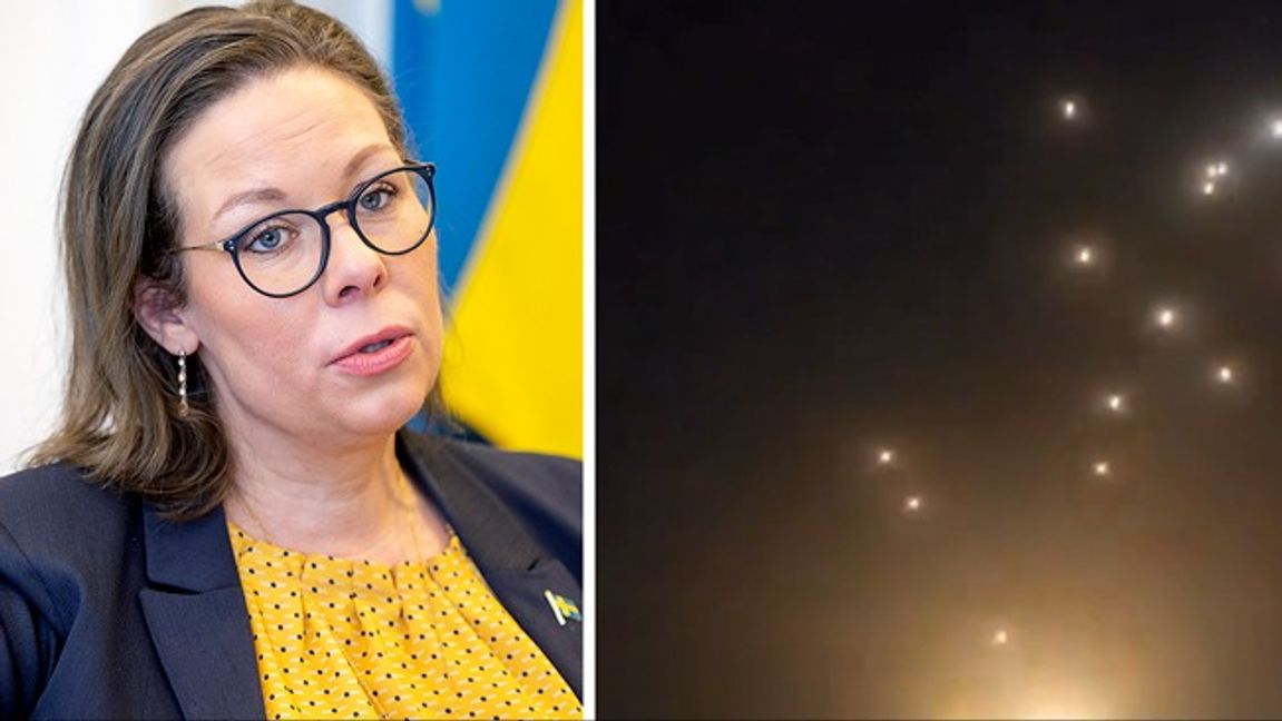 Utrikesminister Maria Malmer Stenergard (M) vill se en ”deeskalering” efter Irans raketattack mot Israel. Foto: Stefan Jerrevång/TT