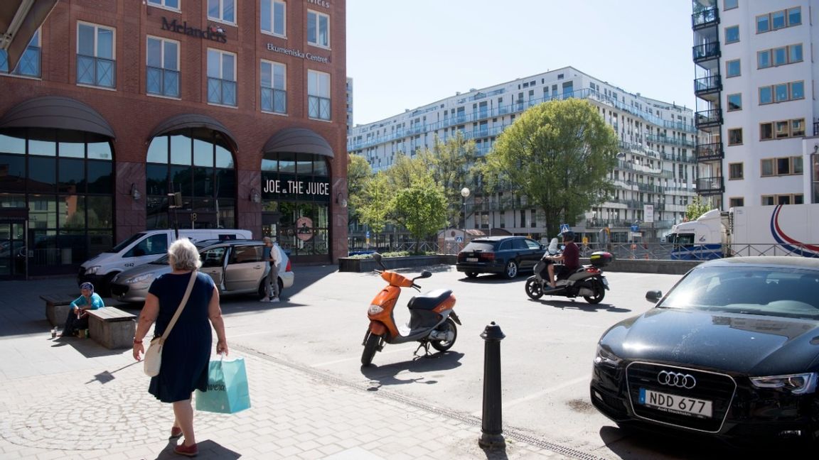 Pojkgänget härjade i Alvik centrum. Foto: Henrik Montgomery/TT