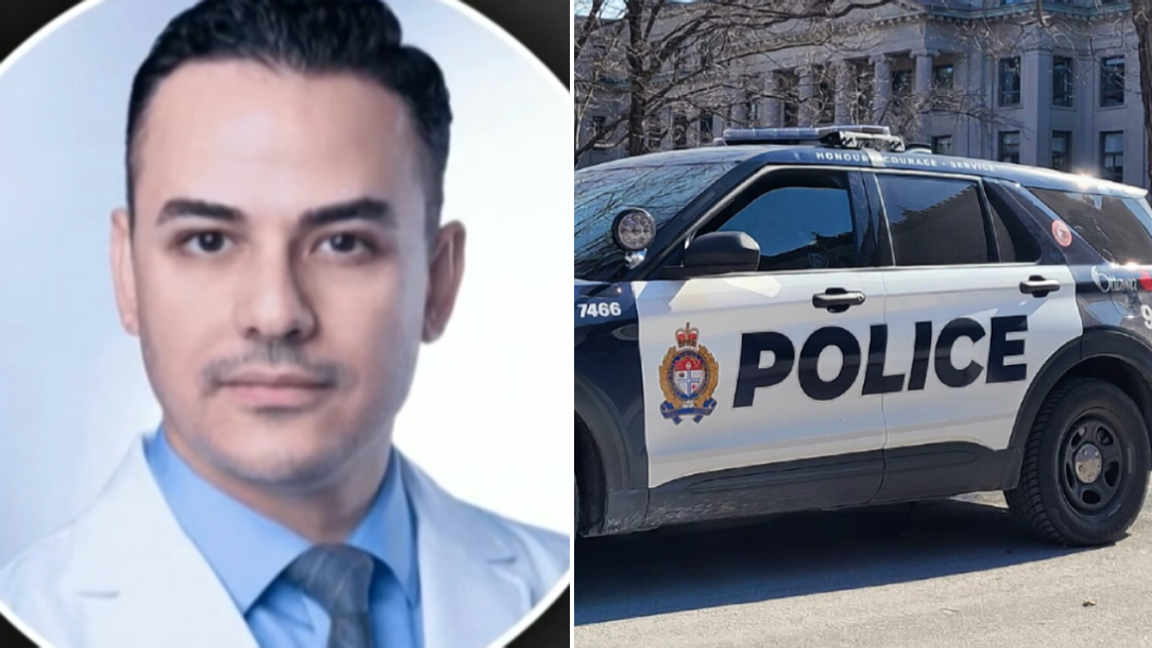 Mohammed Al-Lami, 40, dödade sina två söner innan han tog sitt eget liv i en bilbrand i Kemptville. Polisen i Ottawa utreder händelserna som ett mord-självmord. Faksimil: CTV News via YouTube/Davebed2, CC BY-SA 4.0, via Wikimedia Commons