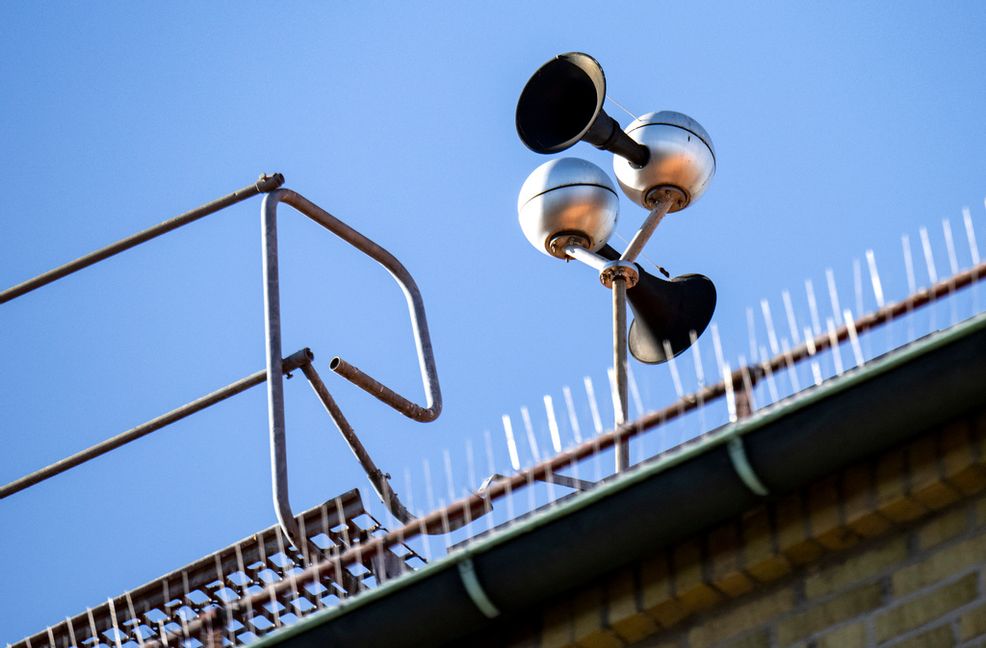 Vid riktigt allvarliga händelser går varning via tutan Hesa Fredrik. Arkivbild. Foto: Johan Nilsson/TT