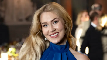 Entreprenören och influencern Isabella Löwengrip, tidigare känd som bloggaren ”Blondinbella”. Nu siktar hon på att kandidera till riksdagen för Moderaterna. Foto: Anders Wiklund/TT