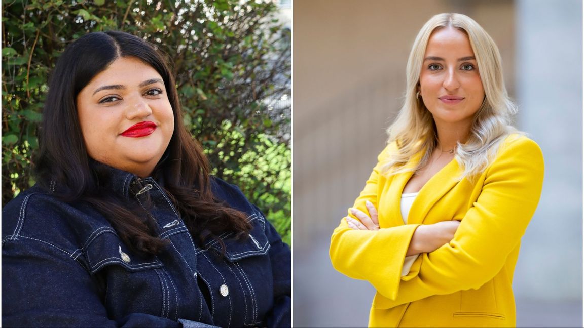 Moska Hassas (SSU) och Denice Westerberg (SDU). Foto: Sveriges socialdemokratiska ungdomsförbund/Ungsvenskarna