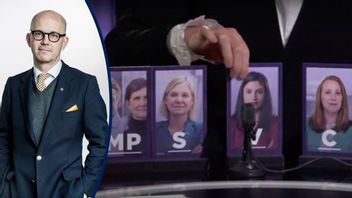 MP-språkröret Märta Stenevi påminde i SVT om vad en röst på Socialdemokraterna ger. Foto: Ur SVT:s 30 minuter.