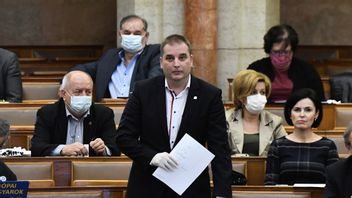 Tamas Harangozo, ledamot för det socialistpartiet i Ungerns parlament. Foto: Zoltan Mathe/AP/TT