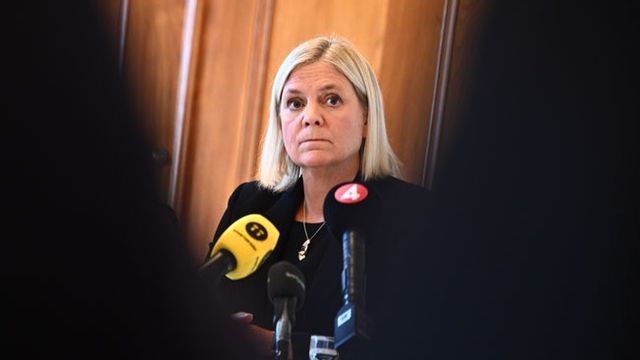 Magdalena Andersson (S). Foto: Claudio Bresciani/TT.