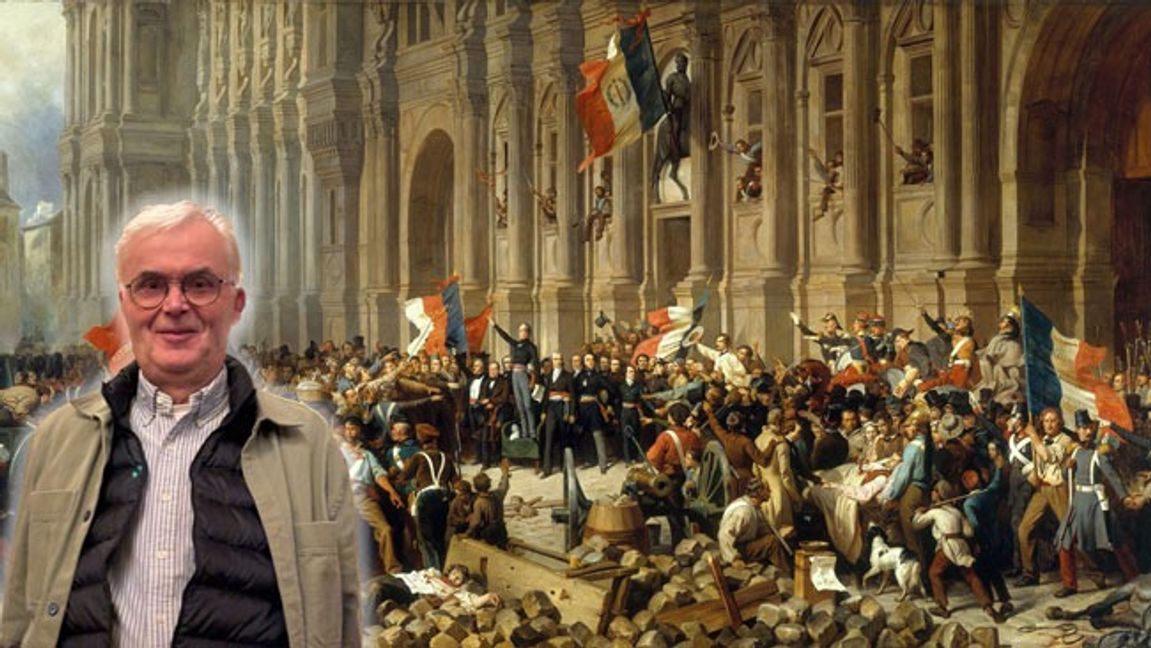 Lamartine avvisar den röda fanan i Paris 1848 – eliten mot folkets uppror, då som nu. Foto: Privat/Henri Félix Emmanuel Philippoteaux/CC0