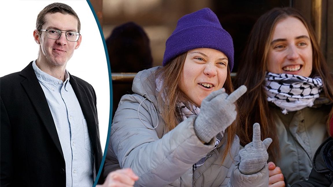 Hade Greta Thunberg med vänner hanterats mindre varsamt om de hade varit klimataktivistiska nazister? Foto: Christine Olsson/TT