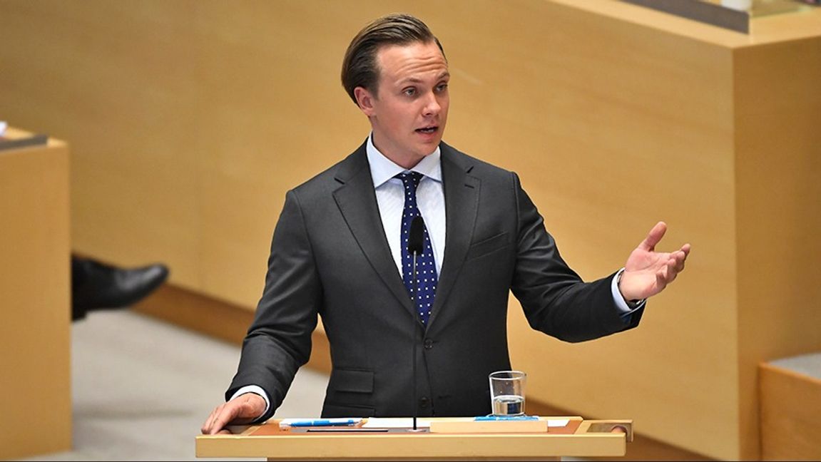 Tobias Andersson (SD). Foto: Jakob Åkersten Brodén/TT