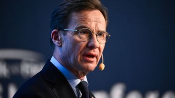 Statsminister Ulf Kristersson (M) vid Folk och Försvars konferens i Sälen. Foto: Henrik Montgomery/TT