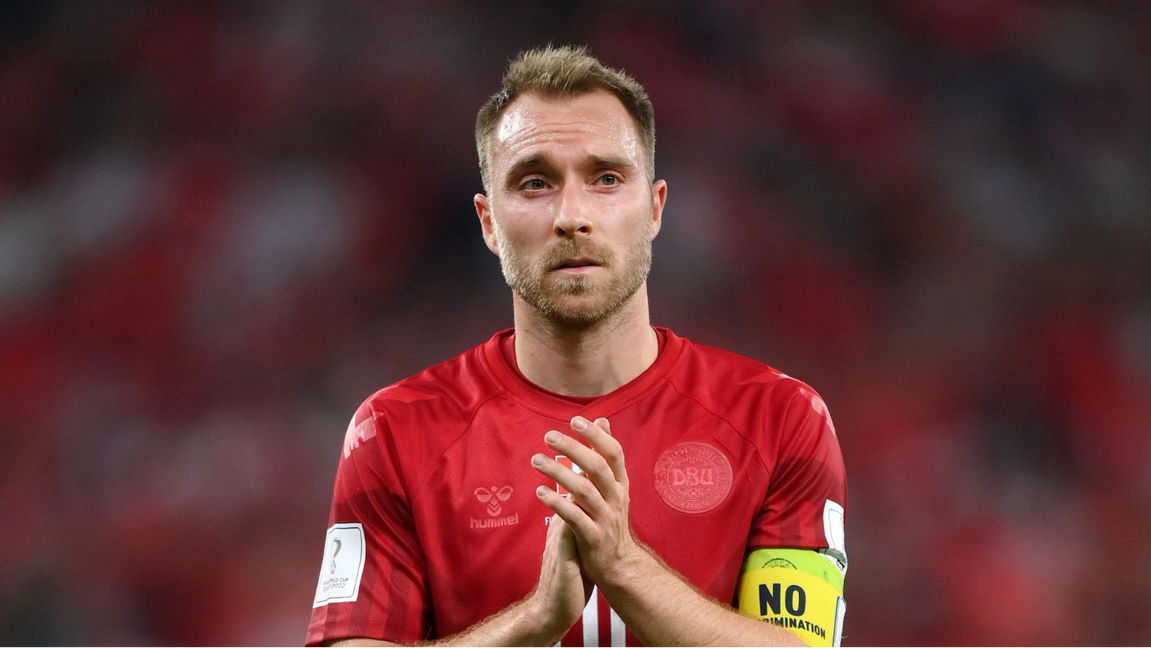 Christian Eriksen. Foto: Skärmdump/X