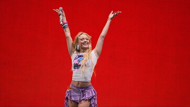 Zara Larsson uppträder på iHeartRadio’s Jingle Ball i december på Xfinity Mobile Arena i Philadelphia. Bild: Charles Sykes/Invision/AP