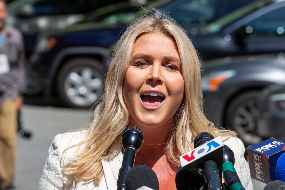 Vita husets tillträdande pressekreterare Karoline Leavitt, fotograferad i New York förra våren. Arkivbild. Ted Shaffrey/AP/TT